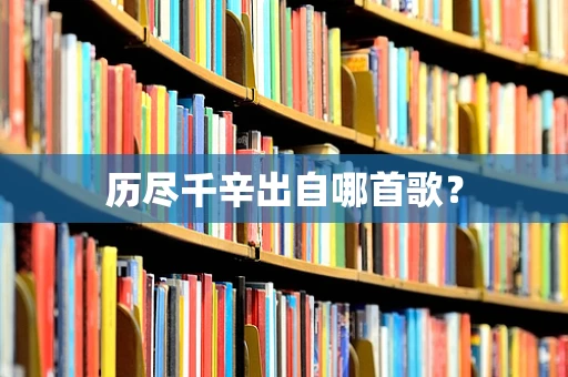 历尽千辛出自哪首歌？