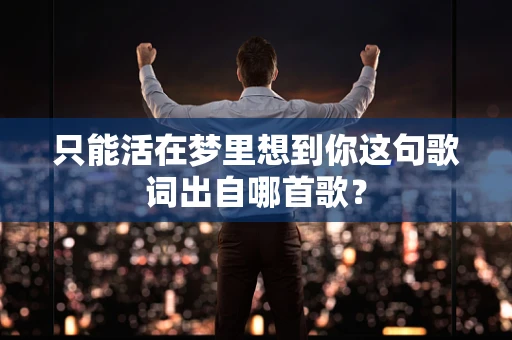 只能活在梦里想到你这句歌词出自哪首歌？
