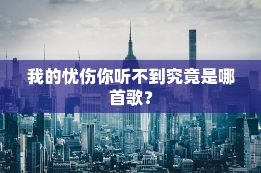 我的忧伤你听不到究竟是哪首歌？