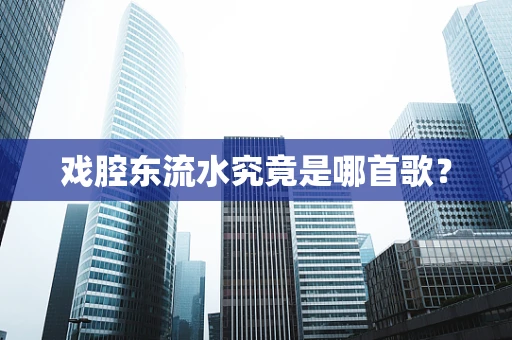 戏腔东流水究竟是哪首歌？
