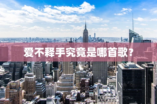 爱不释手究竟是哪首歌？