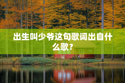 出生叫少爷这句歌词出自什么歌？