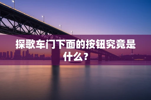 探歌车门下面的按钮究竟是什么？