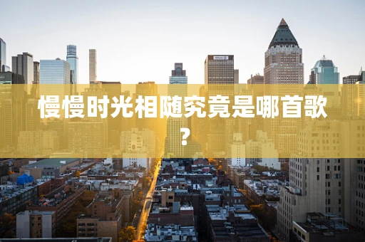 慢慢时光相随究竟是哪首歌？