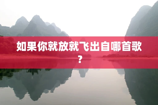 如果你就放就飞出自哪首歌？