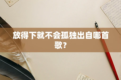 放得下就不会孤独出自哪首歌？