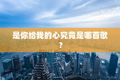 是你给我的心究竟是哪首歌？