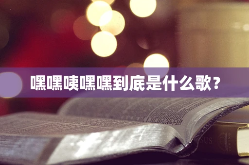 嘿嘿咦嘿嘿到底是什么歌？