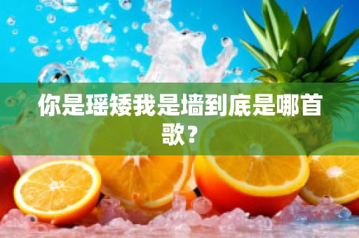 你是瑶矮我是墙到底是哪首歌？