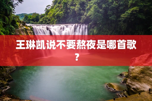 王琳凯说不要熬夜是哪首歌？