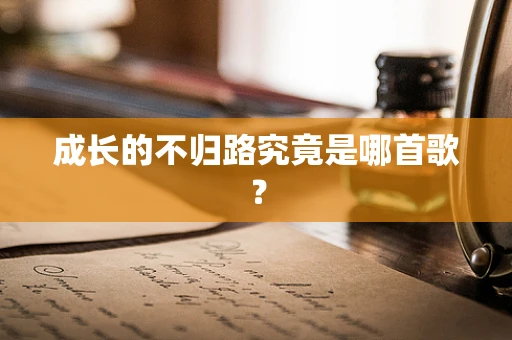 成长的不归路究竟是哪首歌？