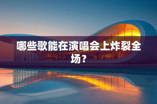 哪些歌能在演唱会上炸裂全场？