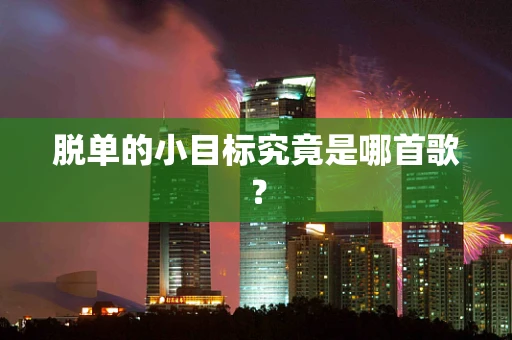 脱单的小目标究竟是哪首歌？