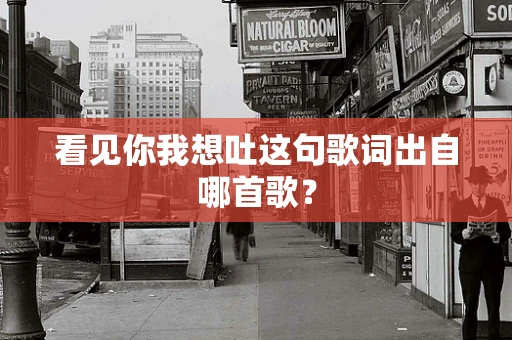 看见你我想吐这句歌词出自哪首歌？
