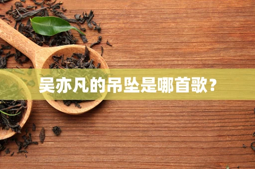 吴亦凡的吊坠是哪首歌？