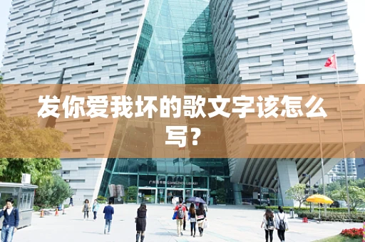 发你爱我坏的歌文字该怎么写？