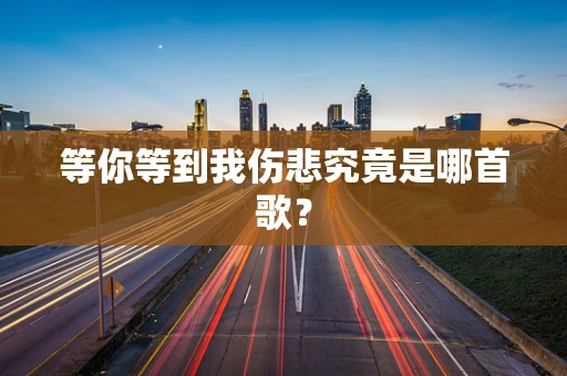 等你等到我伤悲究竟是哪首歌？