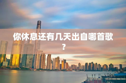 你休息还有几天出自哪首歌？
