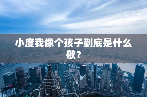 小度我像个孩子到底是什么歌？