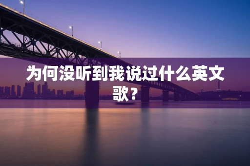 为何没听到我说过什么英文歌？