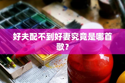 好夫配不到好妻究竟是哪首歌？