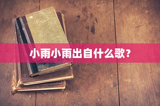 小雨小雨出自什么歌？
