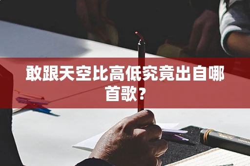 敢跟天空比高低究竟出自哪首歌？