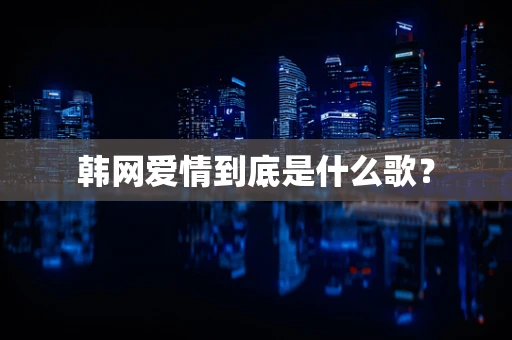韩网爱情到底是什么歌？