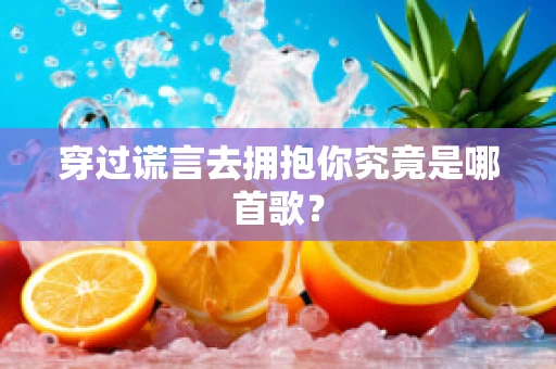 穿过谎言去拥抱你究竟是哪首歌？