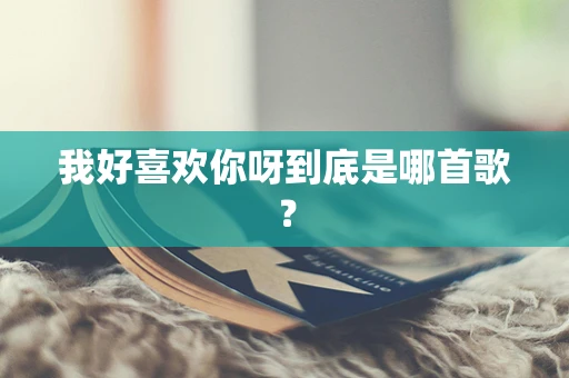 我好喜欢你呀到底是哪首歌？