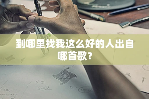 到哪里找我这么好的人出自哪首歌？
