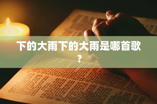 下的大雨下的大雨是哪首歌？