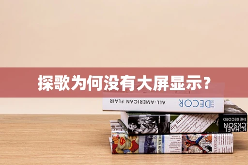 探歌为何没有大屏显示？