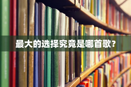 最大的选择究竟是哪首歌？