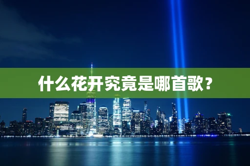 什么花开究竟是哪首歌？