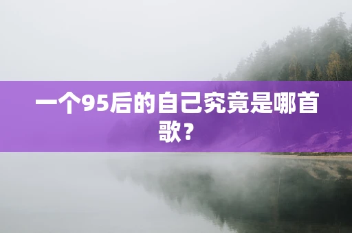 一个95后的自己究竟是哪首歌？
