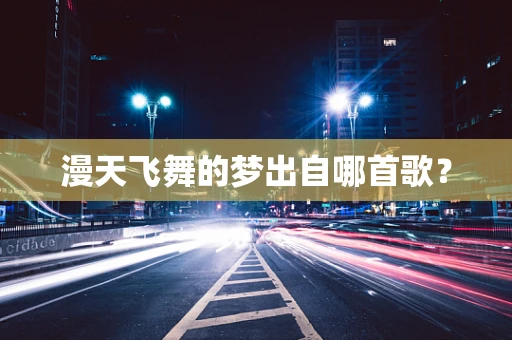 漫天飞舞的梦出自哪首歌？