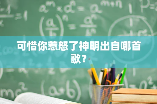可惜你惹怒了神明出自哪首歌？