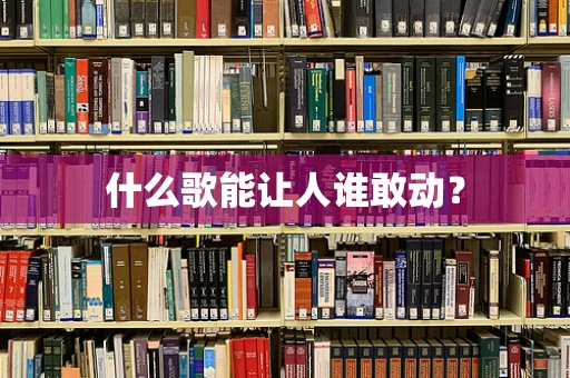 什么歌能让人谁敢动？
