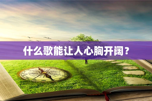 什么歌能让人心胸开阔？