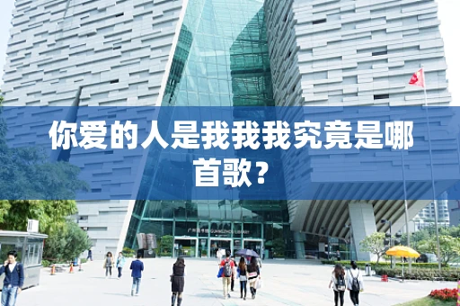 你爱的人是我我我究竟是哪首歌？