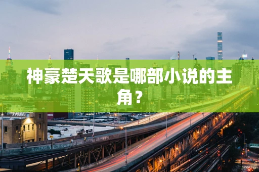神豪楚天歌是哪部小说的主角？