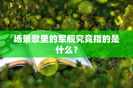 场景歌里的军舰究竟指的是什么？