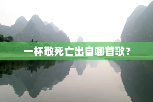 一杯敬死亡出自哪首歌？