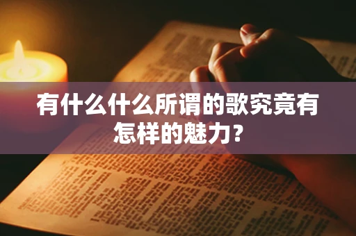 有什么什么所谓的歌究竟有怎样的魅力？