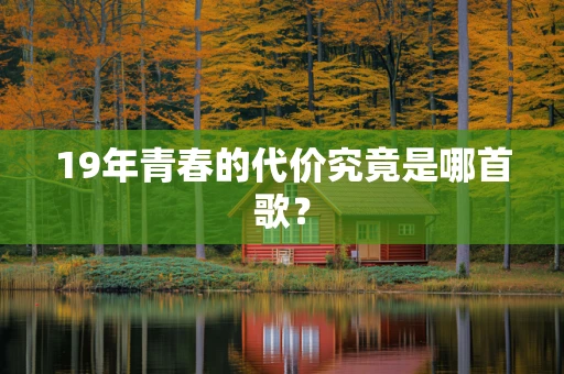 19年青春的代价究竟是哪首歌？