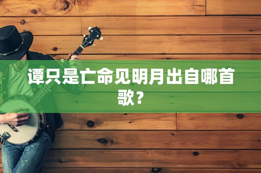 谭只是亡命见明月出自哪首歌？