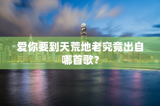 爱你要到天荒地老究竟出自哪首歌？