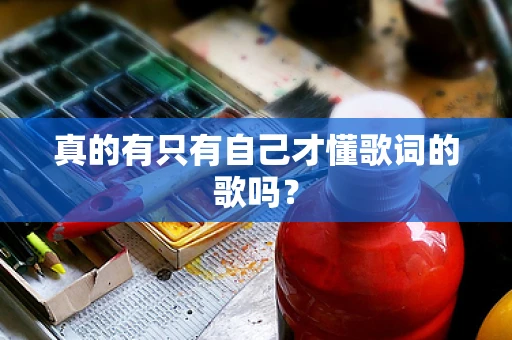 真的有只有自己才懂歌词的歌吗？