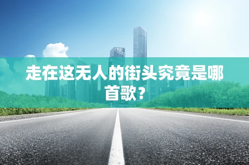 走在这无人的街头究竟是哪首歌？